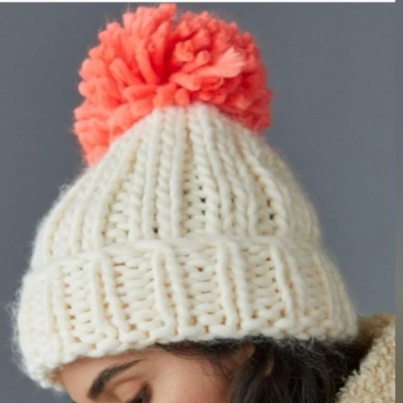 Anthropologie Suri Pom Beanie - Picture 1 of 3